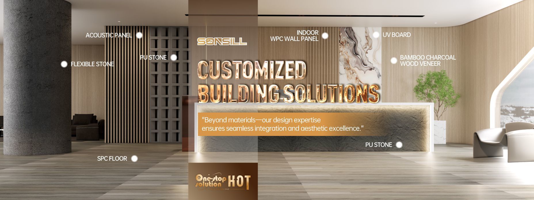 qualità pannello murale interno in wpc fabbrica