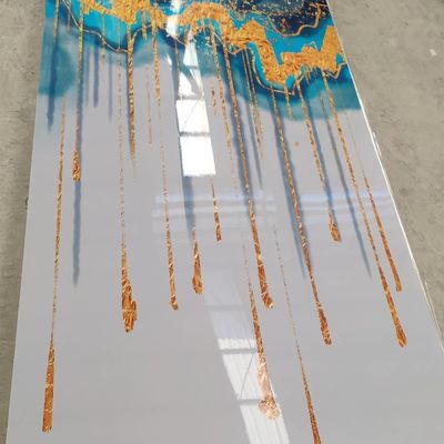3D che stampa lo strato 1220x2440 di marmo UV millimetro del marmo del PVC per la decorazione della parete