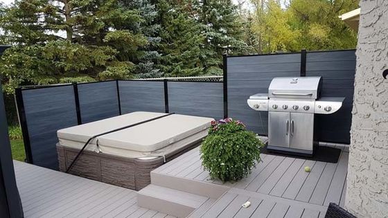 Bordo di pavimentazione composito di plastica di legno di Deco di Decking di WPC per la decorazione all'aperto del giardino