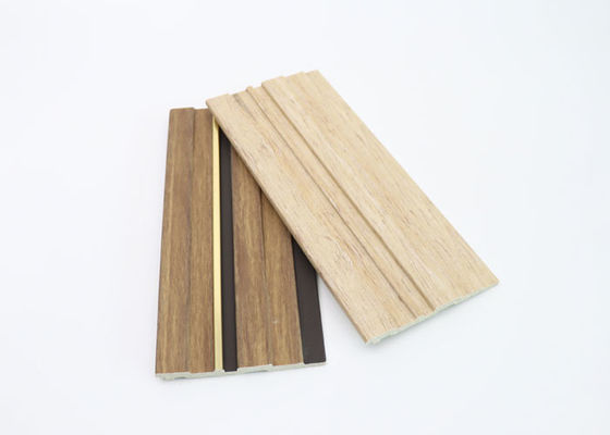 Il colore di legno Arabia Saudita ha scanalato nel pannello di parete interno di PS per la decorazione interna