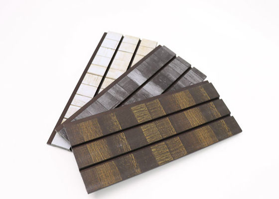 Il colore di legno Arabia Saudita ha scanalato nel pannello di parete interno di PS per la decorazione interna