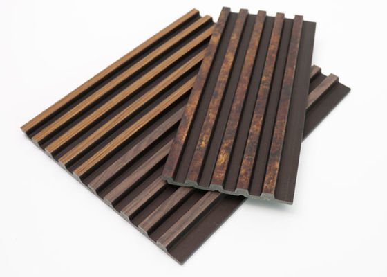 Il colore di legno Arabia Saudita ha scanalato nel pannello di parete interno di PS per la decorazione interna