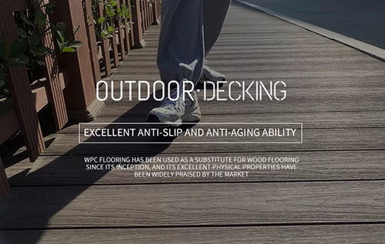 Estrusione di legno composita di plastica di legno di Co del PE del rivestimento della parete del pannello di parete esterna WPC