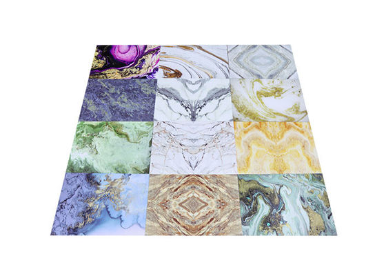 livello decorativo interno dello strato del marmo del PVC di 1220x2800mm lucido per il bagno