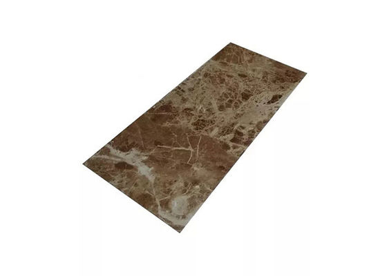livello decorativo interno dello strato del marmo del PVC di 1220x2800mm lucido per il bagno