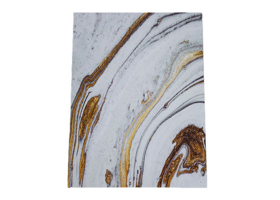 bordo UV decorativo della parete dello strato del marmo del PVC di 1220x2800x3mm per l'Arabia Saudita