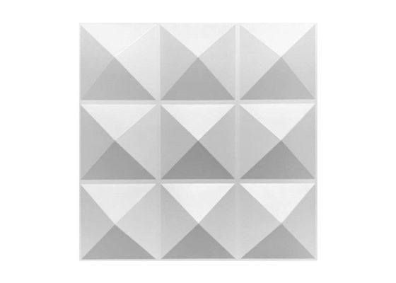 Oro brillante decorativo interno impermeabile Diamond Design dei pannelli di parete 3D del PVC 1mm