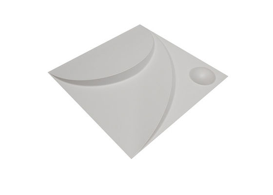 Oro brillante decorativo interno impermeabile Diamond Design dei pannelli di parete 3D del PVC 1mm