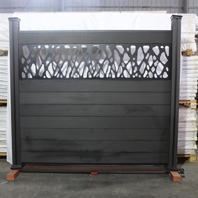 Wpc composito di plastica di legno recinta Panels Waterproof Outdoor 180 * 25mm