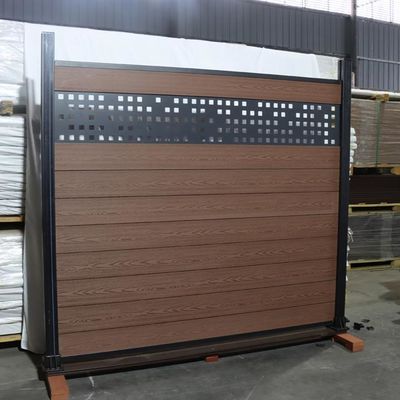 Wpc composito di plastica di legno recinta Panels Waterproof Outdoor 180 * 25mm