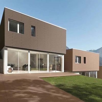 All'aperto amichevole di lusso di Eco di struttura di Wpc di parete del rivestimento di legno del pannello per la decorazione dell'iarda