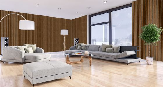 Insonorizzazione Assorbe Mdf Pet Board Pannelli acustici a doghe in legno