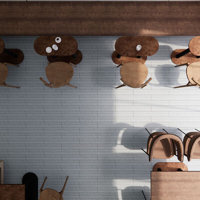 Film decorativo per pavimenti facile da installare e rimovibile con disegni realistici