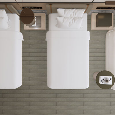 Adesivo per pavimenti in PVC rimovibile da 0,7 mm con supporto adesivo