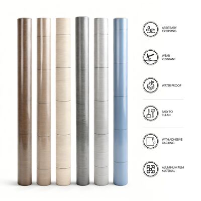 Adesivo per pavimenti in PVC rimovibile da 0,7 mm con supporto adesivo