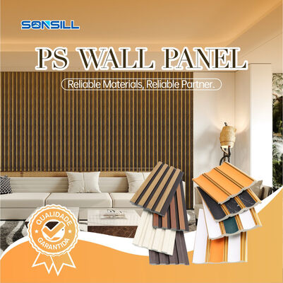 Installazione semplice Pannelli murali PS a bassa manutenzione Pannelli murali in polistirolo impermeabili e durevoli