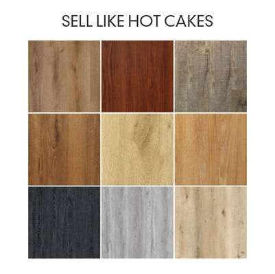 Formaldeide E0 SPC pavimenti PVC con materia prima calcarea Soluzione di pavimenti di durata superiore per applicazioni commerciali e residenziali