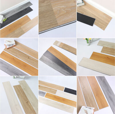 Formaldeide E0 SPC pavimenti PVC con materia prima calcarea Soluzione di pavimenti di durata superiore per applicazioni commerciali e residenziali