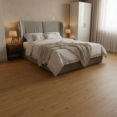 Pavimento flottante in vinile rigido Spc impermeabile da 5 mm, strato di usura da 20 mil. Plancia con serratura a clic