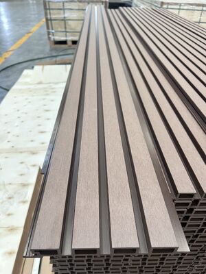 Pannelli murali in WPC composito ignifughi da esterno con incastro a linguetta e scanalatura, rivestimenti murali in PVC