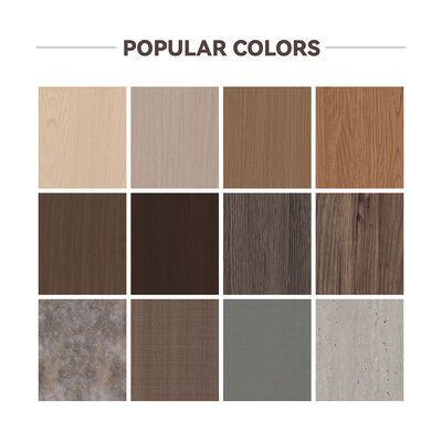 Pannello da parete impermeabile in WPC con venature del legno per una rapida installazione in casa e in ufficio