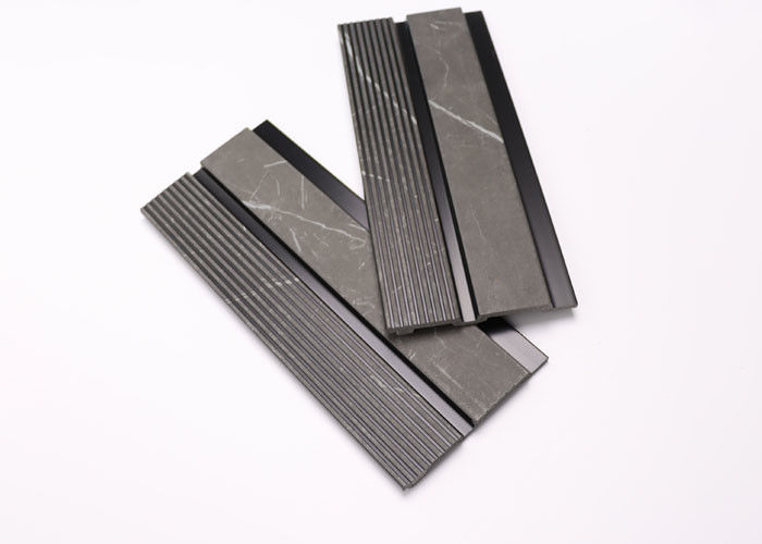 Bordo di legno decorativo impermeabile interno della parete del grano del pannello di parete del polistirolo