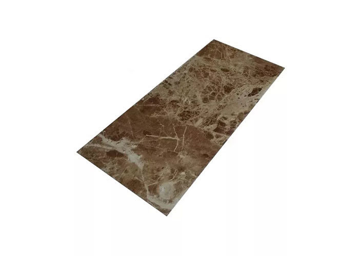 livello decorativo interno dello strato del marmo del PVC di 1220x2800mm lucido per il bagno