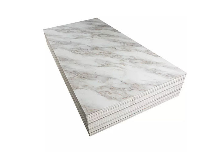 Alta decorazione lucida di lusso della parete interna dello strato del marmo del PVC di 1220x2440mm 3mm