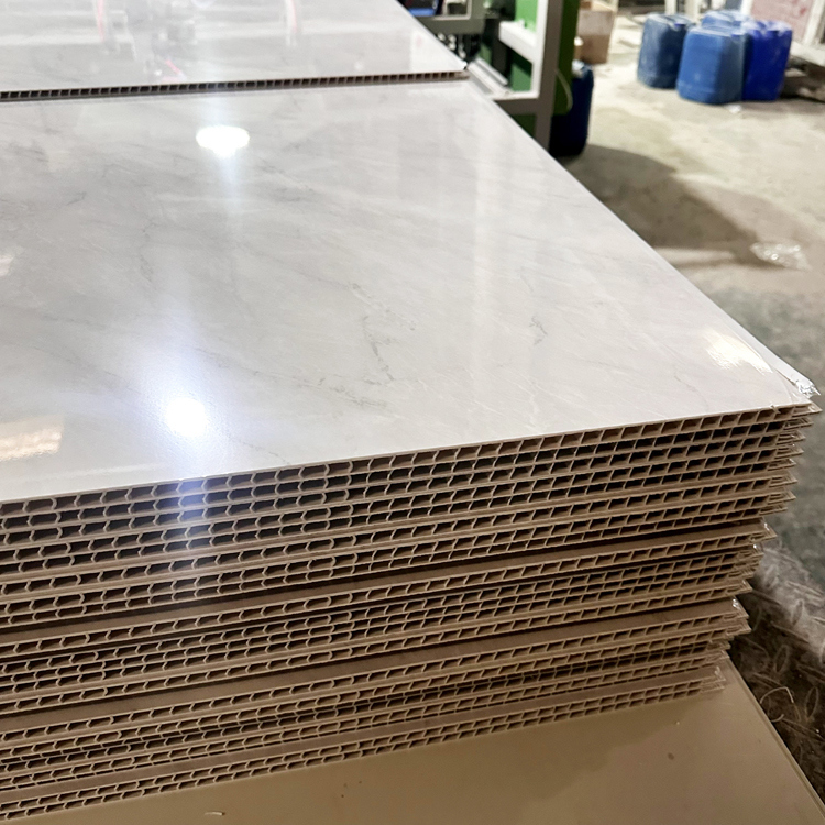 Pannelli di bagno in plastica di marmo ecologica per le pareti interne Villa appartamento bagno impermeabile