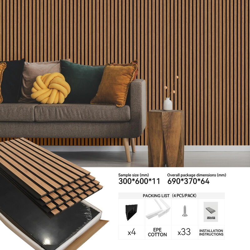 Acoustic Wall Panel for Interior Sound Absorption and Decoration