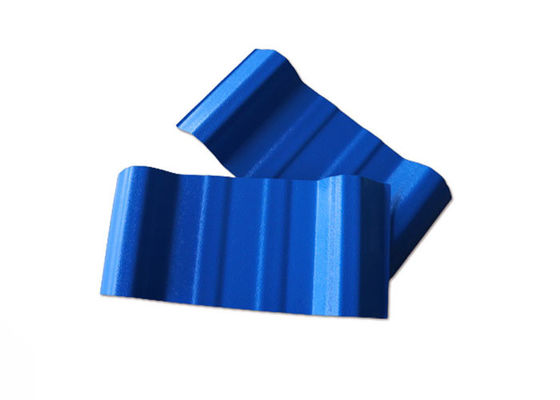 Facili a prova di fuoco installano le mattonelle di plastica ondulate delle mattonelle di tetto per le mattonelle dello strato del tetto della resina del PVC della luce del tetto