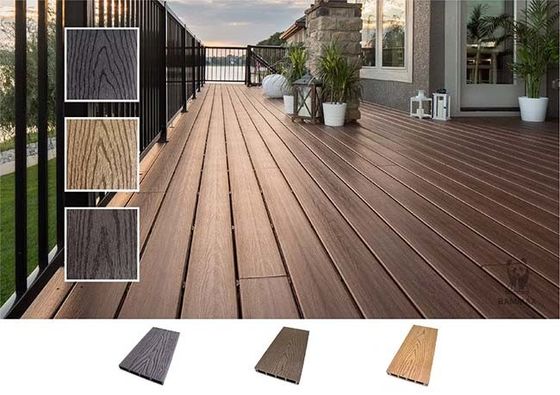 Pavimento composito di goffratura di legno della piattaforma di Decking di struttura WPC del pavimento 3D impermeabile