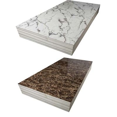 parete alternativa impermeabile del bordo dello strato di marmo d'imitazione del PVC 1220x2440