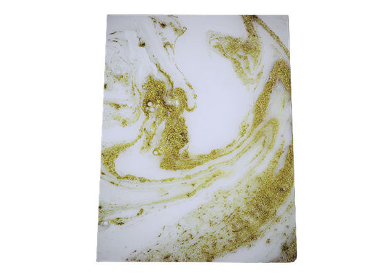 Strato UV dell'alto di 1220x2440mm 3mm del PVC di parete del pannello marmo lucido del PVC