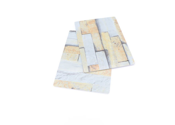 Pannelli di parete UV decorativi dell'alto del PVC strato impermeabile lucido del marmo