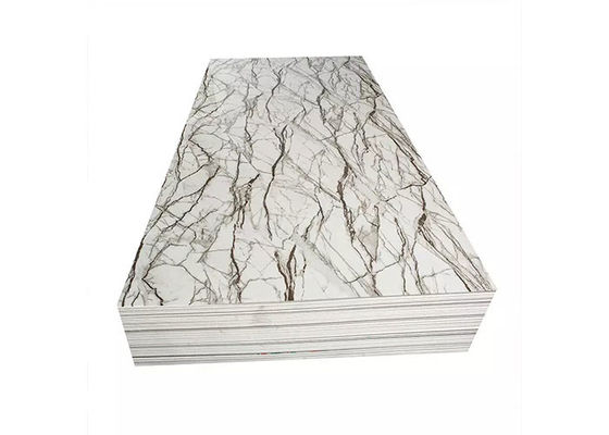 La parete interna Decotion impermeabilizza lo strato di plastica di marmo UV 1220x2800mm del PVC