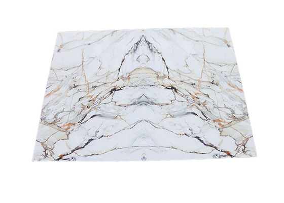 La parete interna Decotion impermeabilizza lo strato di plastica di marmo UV 1220x2800mm del PVC