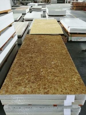 Strato di marmo UV decorativo interno alternativo di marmo 1220x2800x3mm del PVC