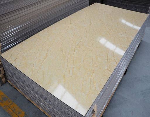 Strato di marmo UV decorativo interno alternativo di marmo 1220x2800x3mm del PVC