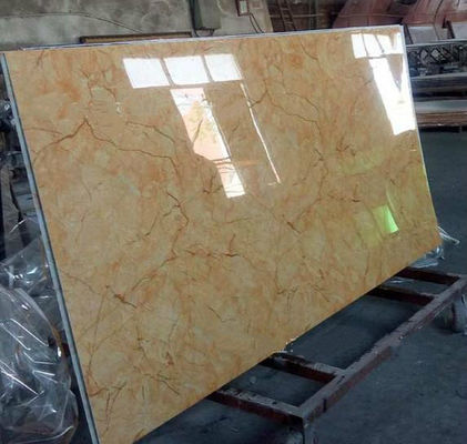 Strato di marmo UV decorativo interno alternativo di marmo 1220x2800x3mm del PVC