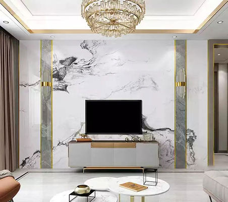 Pannelli di marmo UV del PVC dello strato decorativo interno impermeabile del marmo 2mm - 5mm