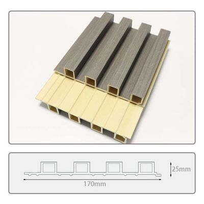 Versatile elegante scanalato in Louvered di legno dei pannelli di parete sostitutivo WPC