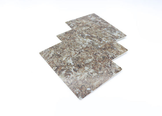 Alto strato di marmo uv lucido del PVC dello strato impermeabile del marmo per le pareti interne
