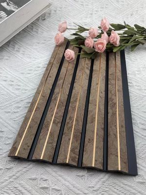 Parete di legno interna 3D di PS della decorazione impermeabile che riveste il modanatura di pannelli del cornicione
