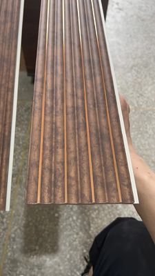 Parete di legno interna 3D di PS della decorazione impermeabile che riveste il modanatura di pannelli del cornicione