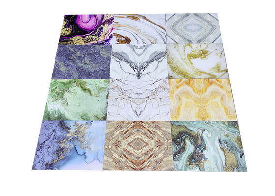 La parete interna di marmo UV Decotion dello strato 1220x2800mm del PVC impermeabilizza