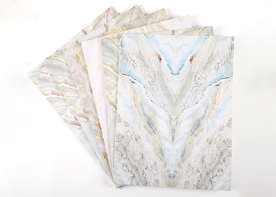 Alta decorazione lucida di lusso della parete interna dello strato del marmo del PVC di 1220x2440mm 3mm