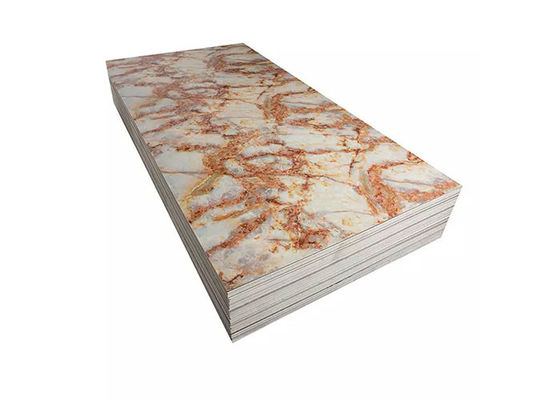 Alta decorazione lucida di lusso della parete interna dello strato del marmo del PVC di 1220x2440mm 3mm