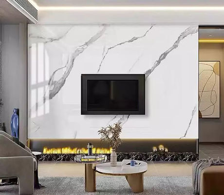 Alta decorazione lucida di lusso della parete interna dello strato del marmo del PVC di 1220x2440mm 3mm