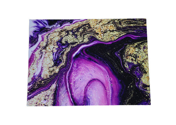 Alta decorazione lucida di lusso della parete interna dello strato del marmo del PVC di 1220x2440mm 3mm